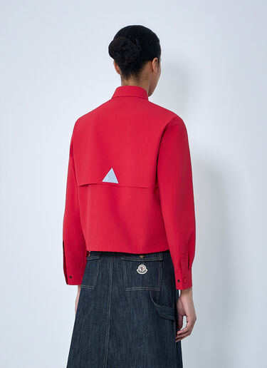 LN-CC® - Moncler Grenoble: Zip-Up Cotton Jacket - Red Moncler Grenoble Zip-Up Cotton Jacket Red mog0264007