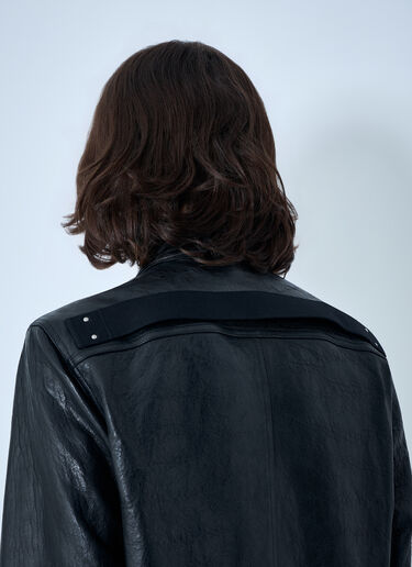 LN-CC® - Rick Owens: Studded Leather Jacket - Black Rick Owens Studded Leather Jacket Black ric0164001