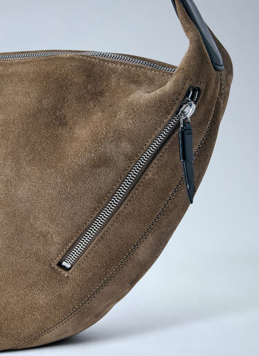 LN-CC® - Lemaire: Quiver Clip Suede Shoulder Bag - Beige Lemaire Quiver Clip Suede Shoulder Bag Beige lem0264036