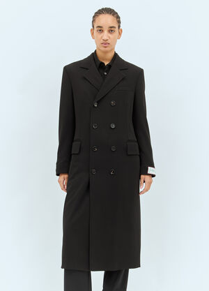 LN-CC® - Bottega Veneta: Matt Fluid Viscose Jersey Coat - Black Bottega Veneta Matt Fluid Viscose Jersey Coat Black bov0258001