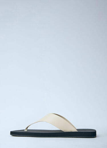 LN-CC® - The Row: Dune Classic Ginza Sandals - Ivory The Row Dune Classic Ginza Sandals Ivory row0264000