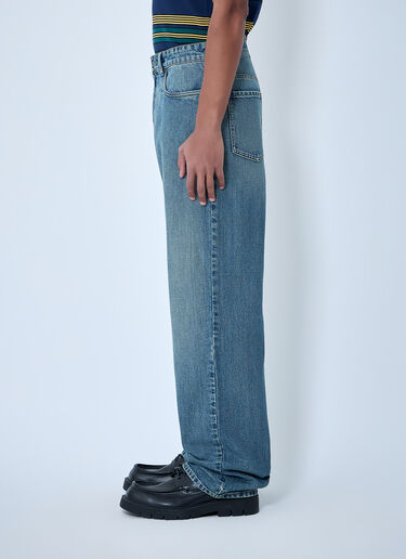 LN-CC® - Miu Miu: Wide-Leg Denim Jeans - Blue Miu Miu Wide-Leg Denim Jeans Blue miu0164012