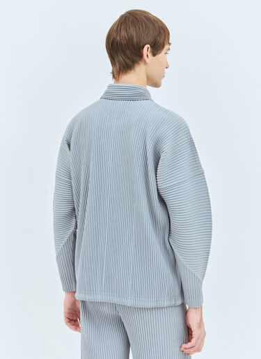 LN-CC® - Homme Plissé Issey Miyake: Pleated Jacket - Grey Homme Plissé Issey Miyake Pleated Jacket Grey hmp0158013