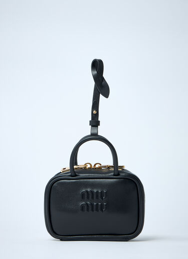 Miu Miu マイクロボーレザーバッグ  ブラック miu0262056