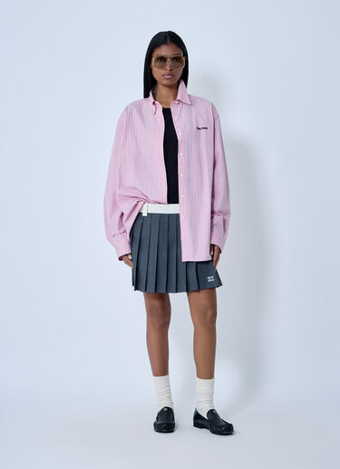 Miu Miu Poplin Shirt Pink miu0364003