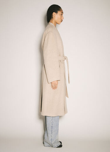 MM6 Maison Margiela 围裹式束带大衣 米色 mmm0257001