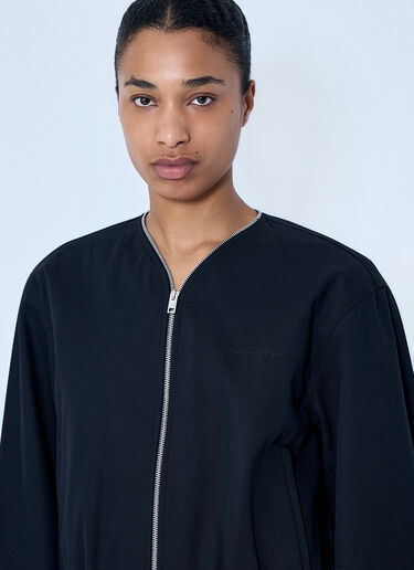 Alexander Wang ジップアップボンバージャケット 黒 awg0264001