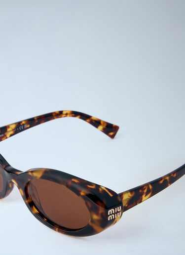 LN-CC® - Miu Miu: B09S Sunglasses - Brown Miu Miu B09S Sunglasses Brown lmu0364005