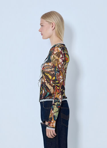LN-CC® - Jean Paul Gaultier: 再版 The Yellow Butterfly 开衫 - 棕色 Jean Paul Gaultier 再版 The Yellow Butterfly 开衫 棕色 jpg0264022