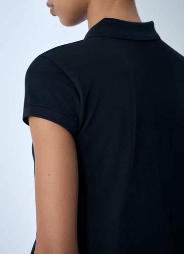 Balenciaga Cropped Polo Shirt Black bal0263002