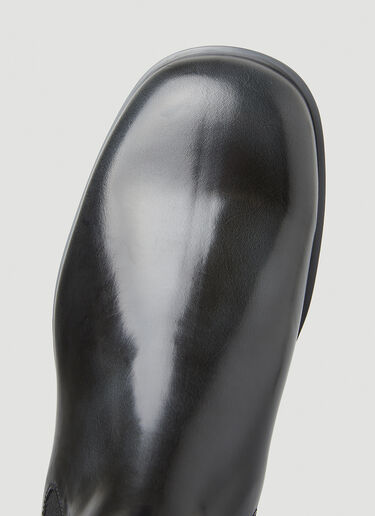 LN-CC® - Maison Margiela: Brushed Chelsea Boots - Black Maison Margiela Brushed Chelsea Boots Black mla0148024