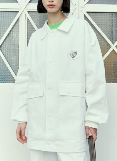 Sky High Farm Workwear Alastair Mckimm 워크웨어 재킷 화이트 skh0354007