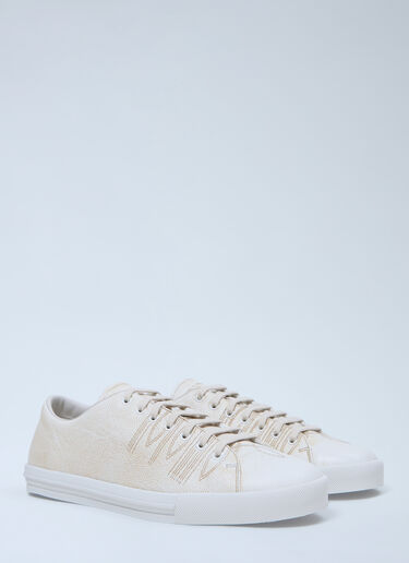 LN-CC® - Prada: Leather Sneakers - White Prada Leather Sneakers White pra0162015