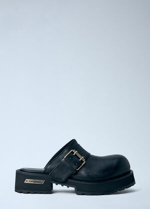 LN-CC® - Balenciaga: Venom Wurn-Out Mules - Black Balenciaga Venom Wurn-Out Mules Black bal0164015