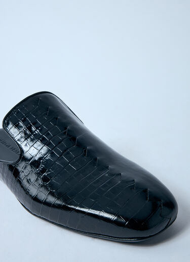 LN-CC® - Bottega Veneta: Roma Leather Mules - Black Bottega Veneta Roma Leather Mules Black bov0159015