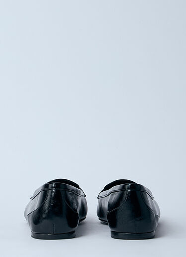 LN-CC® - Saint Laurent: Poppy Ballerina Flats - Black Saint Laurent Poppy Ballerina Flats Black sla0259033