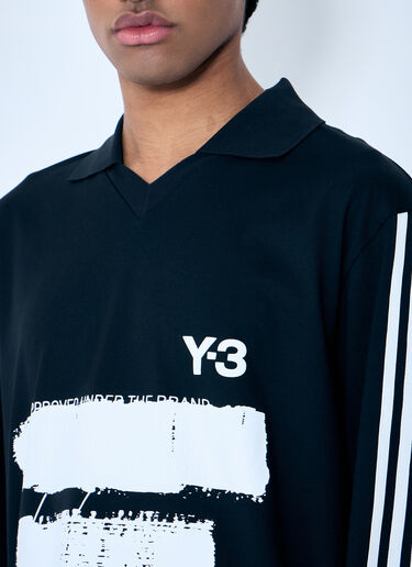 Y-3 U GFX Polo Shirt Black yyy0160010