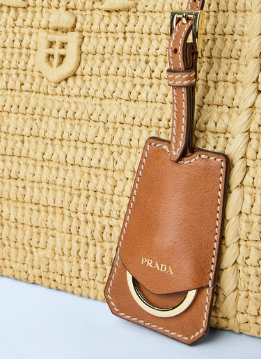 LN-CC® - Prada: Crochet Large Handbag - Beige Prada Crochet Large Handbag Beige pra0264050