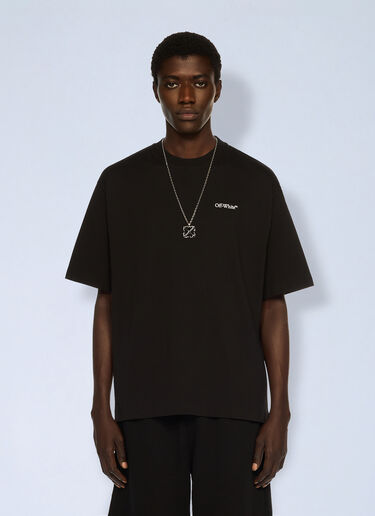 LN-CC® - Off-White: Half Arrow Skate Logo T-Shirt - Black Off-White Half Arrow Skate Logo T-Shirt Black ofw0162055