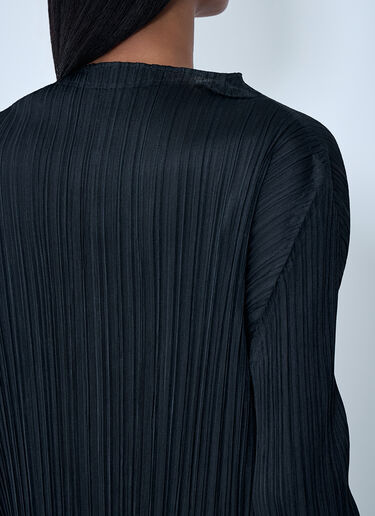 Pleats Please Issey Miyake 褶皱长袖连衣裙 黑色 plp0263004