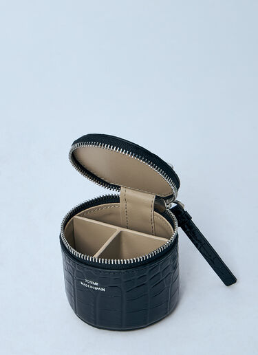LN-CC® - TOTEME: Croc-Embossed Jewelry Box - Black TOTEME Croc-Embossed Jewelry Box Black tot0261032