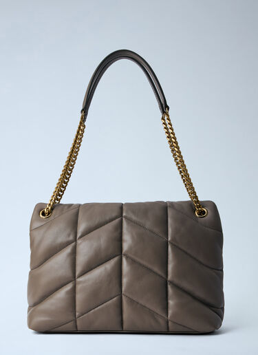 Saint Laurent 中号肩背羽绒包 棕色 sla0263068