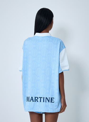 Nike x Martine Rose Logo Motif Polo Shirt Blue nik0362105