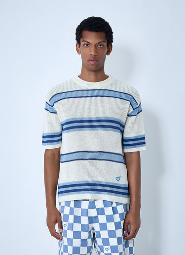 HUMAN MADE Striped Knit Top Blue hmd0161005