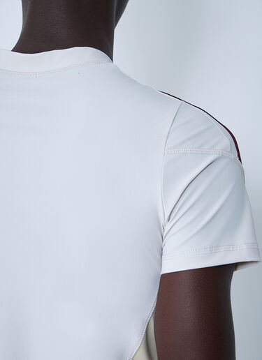 Martine Rose Lace-Up Logo Motif Football Shirt Grey mtr0159009