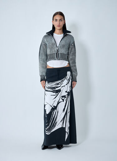 VAQUERA Coated Rib Cardigan Black vaq0262009
