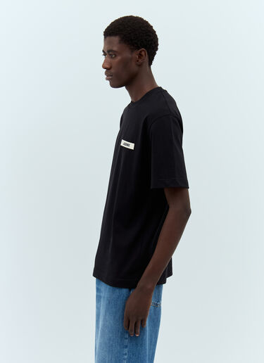 LN-CC® - Jacquemus: Le T-Shirt Gros Grain - Black Jacquemus Le T-Shirt Gros Grain Black jac0158009