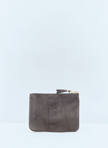 LN-CC® - Comme des Garçons Wallet: Washed Leather Wallet - Black Comme des Garçons Wallet Washed Leather Wallet Black cdw0357009