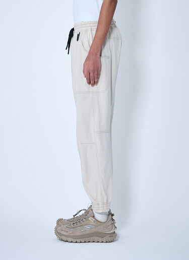 LN-CC® - Moncler Grenoble: Logo Patch Cargo Pants - Beige Moncler Grenoble Logo Patch Cargo Pants Beige mog0159003