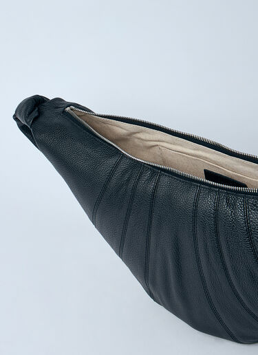 Lemaire Medium Croissant Crossbody Bag Black lem0358003