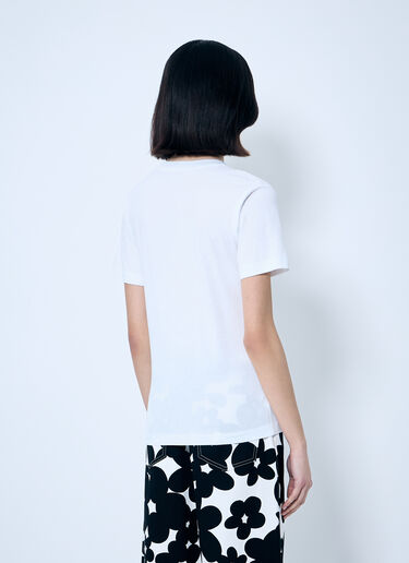 LN-CC® - Marni: Logo Motif T-Shirt - White Marni Logo Motif T-Shirt White mni0259011