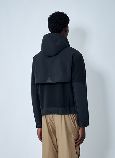 Moncler Grenoble Hooded Jacket With Logo Patch Black mog0162004