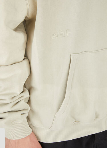 LN-CC® - Applied Art Forms: Spray Stencil Hooded Sweatshirt - Beige Applied Art Forms Spray Stencil Hooded Sweatshirt Beige aaf0150009