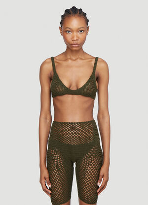 LN-CC® - Isa Boulder: Explore Crochet Bra - Green Isa Boulder Explore Crochet Bra Green isa0242009