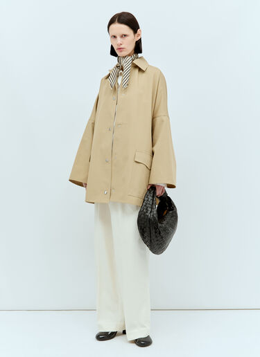 LN-CC® - TOTEME: Twill Overshirt Jacket - Beige TOTEME Twill Overshirt Jacket Beige tot0257011