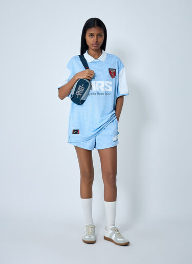 Nike x Martine Rose Logo Motif Polo Shirt Blue nik0362105