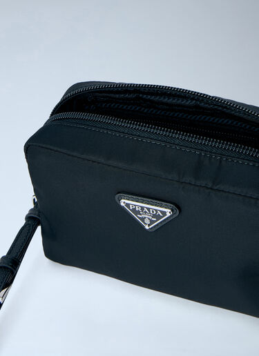 Prada Compact Nylon Pouch with Logo Detail Black pra0265011