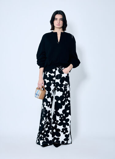 LN-CC® - Marni: Topstitch Sweatshirt - Black Marni Topstitch Sweatshirt Black mni0259003