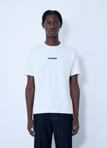 LN-CC® - Jil Sander: Logo Print T-Shirt - White Jil Sander Logo Print T-Shirt White jil0163003