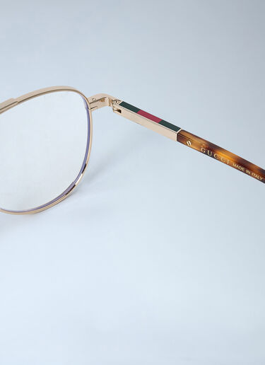 LN-CC® - Gucci: Square Glasses - Gold Gucci Square Glasses Gold gus0362004