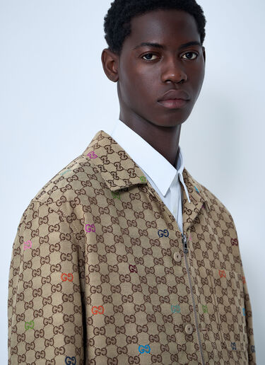 LN-CC® - Gucci: GG Canvas Jacket - Camel Gucci GG Canvas Jacket Camel guc0161016