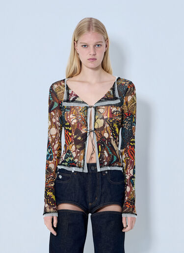 LN-CC® - Jean Paul Gaultier: 再版 The Yellow Butterfly 开衫 - 棕色 Jean Paul Gaultier 再版 The Yellow Butterfly 开衫 棕色 jpg0264022