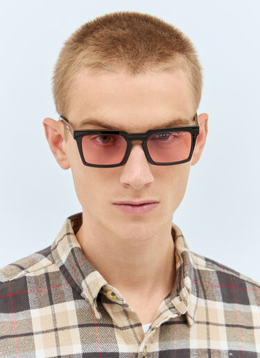 LN-CC® - Clean Waves: Type 02 Mid Sunglasses - Black Clean Waves Type 02 Mid Sunglasses Black clw0357007