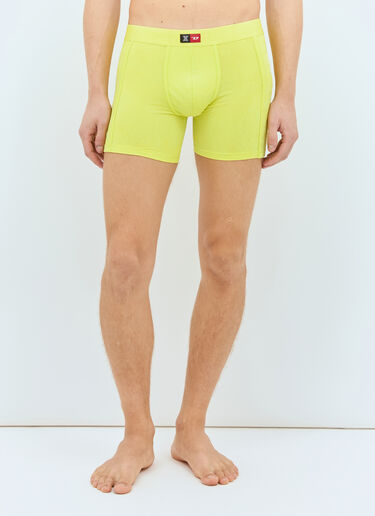 LN-CC® - SAVAGE X DIESEL: Flocked-Boxer-Briefs - Yellow SAVAGE X DIESEL Flocked-Boxer-Briefs Yellow dsf0158004