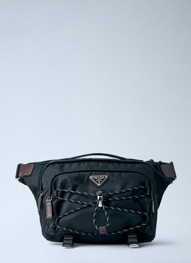 LN-CC® - Prada: Speedrock Re-Nylon Crossbody Bag - Black Prada Speedrock Re-Nylon Crossbody Bag Black pra0365002