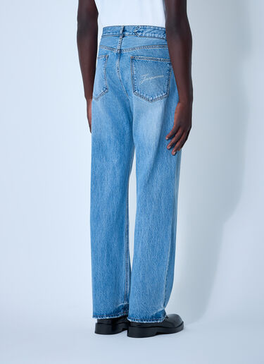 LN-CC® - Jacquemus: Le De-Nimes Droit Jeans - Blue Jacquemus Le De-Nimes Droit Jeans Blue jac0162014